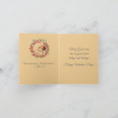  slapende Baby Angel Valentijn Feestdagen Kaart (Binnen)