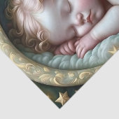 Slapende Baby Engel Sterren Decoupage Tissuepapier (Detail)