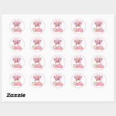 Slapende Baby Girl-Sticker Ronde Sticker (Vel)