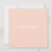 Slapende baby in roze bloem Gefeliciteerd (Achterkant)