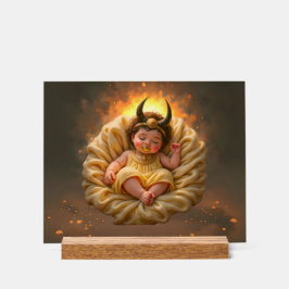 Slapende baby Isis – Godin van het Licht. Acryl Bord