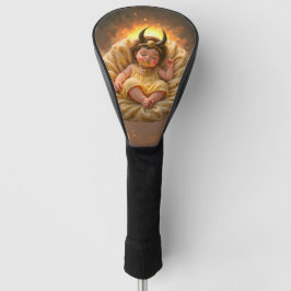 Slapende baby Isis – Godin van het Licht. Golfheadcover