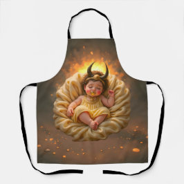 Slapende baby Isis – Godin van het Licht. Schort