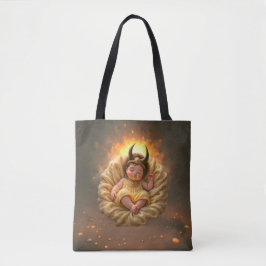 Slapende baby Isis – Godin van het Licht. Tote Bag