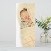 , slapende baby-schoeisel kaart (Staand voorkant)