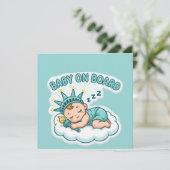 Slapende Baby Vrijheidsbeeld Kaart (Staand voorkant)