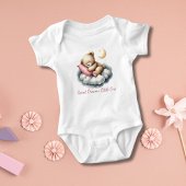 Slapende babybeer op wolk ster baby shower cadeau  romper