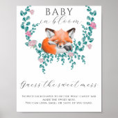 Slapende babyvos - raad de zoete rommel poster (Voorkant)