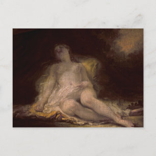 Slapende bacchante briefkaart