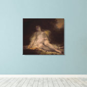 Slapende bacchante canvas afdruk (Insitu (Houten vloer))