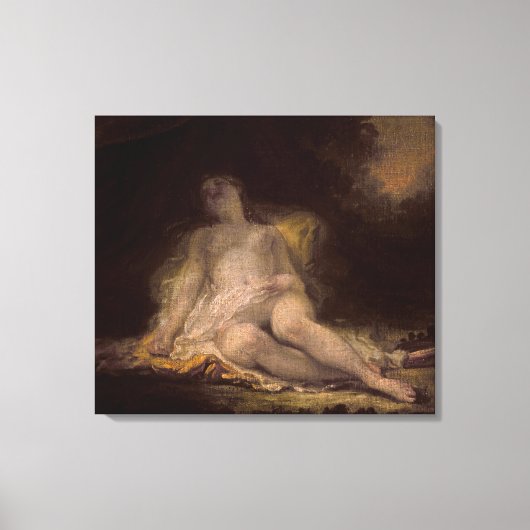Slapende bacchante canvas afdruk (Voorkant)