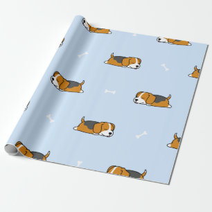 Slapende Beagle Puppy Cadeaupapier