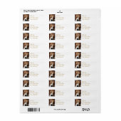 Slapende Beagle retour adres label (Full Sheet)