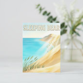 Slapende Beerduinen Briefkaart (Staand voorkant)