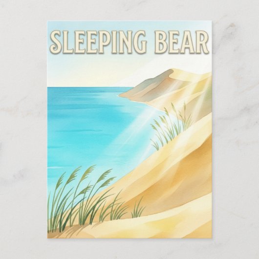 Slapende Beerduinen Briefkaart (Voorkant)