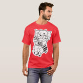 Slapende Billie en Mittens vrienden T-shirt (Voorkant volledig)