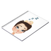 Slapende Birdie op een Pixie Notitieboek (Linkerzijde)