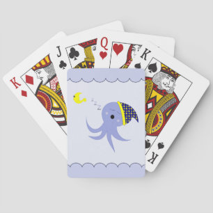 Slapende Blauwe Octopus Speelkaarten