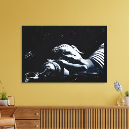 Slapende Boeddha / Boeddhisme Canvas Afdruk
