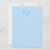 Slapende Boy Baby shower Invitation Kaart (Achterkant)