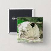 Slapende Bulldog Button (Voorkant /achterkant)