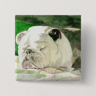 Slapende Bulldog Button