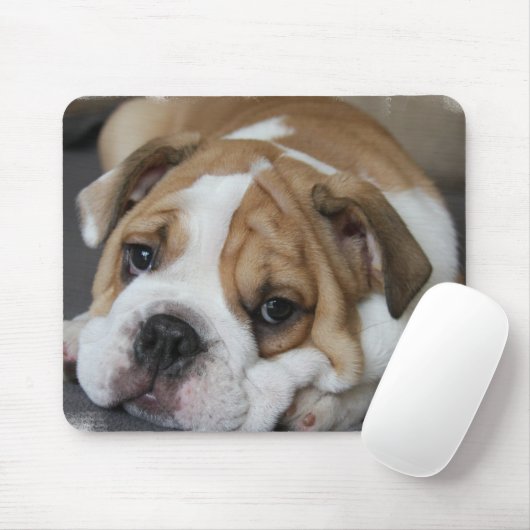 Slapende Bulldog Muismat (Met muis)