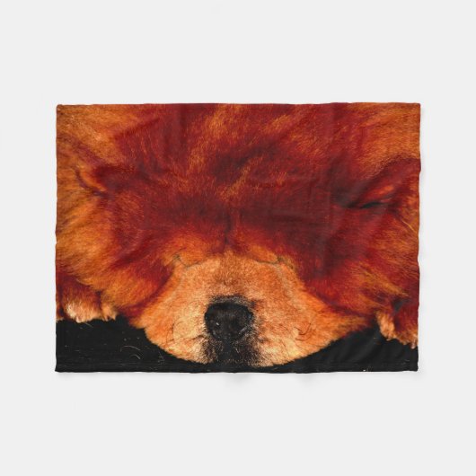 Slapende Chow Chow cbcna Fleece Deken (Voorkant (Horizontaal))