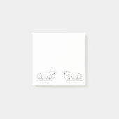 Slapende Dachshund Dog Post-it® Notes (Voorkant)