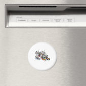 Slapende Dalmatische jongen Magneet (Insitu (Vaatwasser))