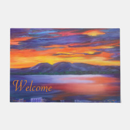 Slapende dame Welkom deur mat