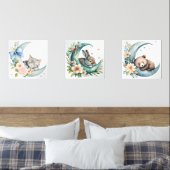 Slapende dieren kwekerij muurkunst sets (Slaapkamer)