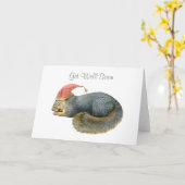 Slapende eekhoorn krijgt een goede Kaart (Gele Bloem)