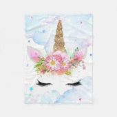 slapende eenhoorndeken fleece deken (Voorkant)