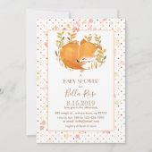 Slapende Fox Cub Baby Shower-uitvindingen Kaart (Voorkant)