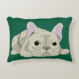 Slapende Franse Bulldog Accent Kussen
