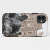 Slapende Franse Bulldoggen Case-Mate iPhone Case (Achterkant (horizontaal))