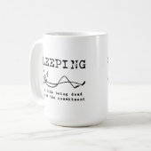 Slapende Funny Mug Koffiemok (Voorkant links)