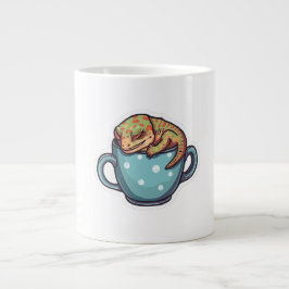 Slapende gekko grote koffiekop
