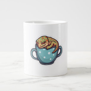 Slapende gekko grote koffiekop