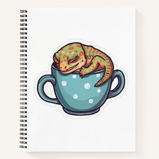 Slapende gekko notitieboek (Voorkant)