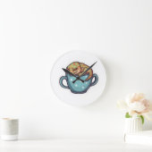 Slapende gekko ronde klok (Huis)