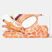 Slapende Giraffe: zachte Waterverf Case-Mate iPhone Case (Achterkant (horizontaal))
