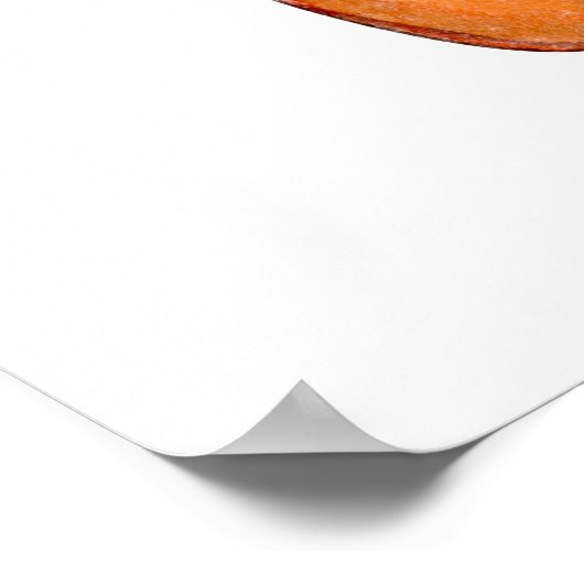 Slapende Giraffe: zachte Waterverf Poster (Hoek)