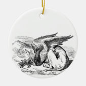 Slapende Griffin Keramisch Ornament (Voorkant)