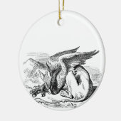 Slapende Griffin Keramisch Ornament (Links)