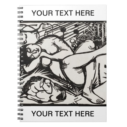Slapende herdess Franz Marc Persoonlijke laptop Notitieboek (Voorkant)