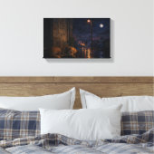 Slapende hond canvas afdruk (Insitu (Slaapkamer))
