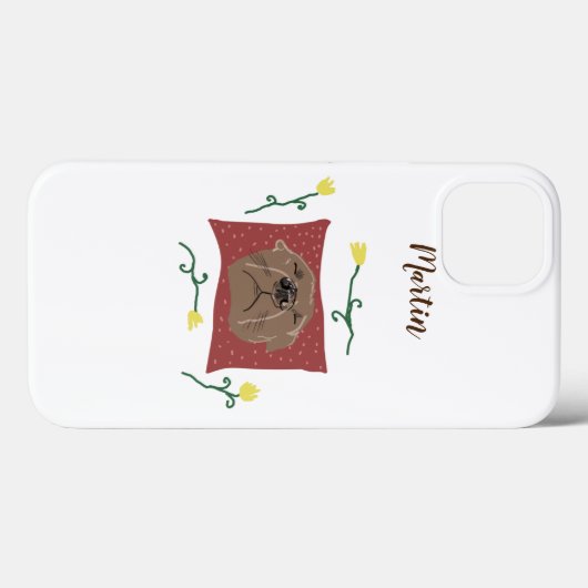 Slapende hond Case-Mate iPhone case (Achterkant (horizontaal))