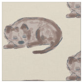 Slapende hond Illustratie Stof (Close Up)